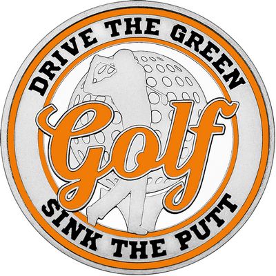 Orange "Golf" with Orange Outer Circular Borders